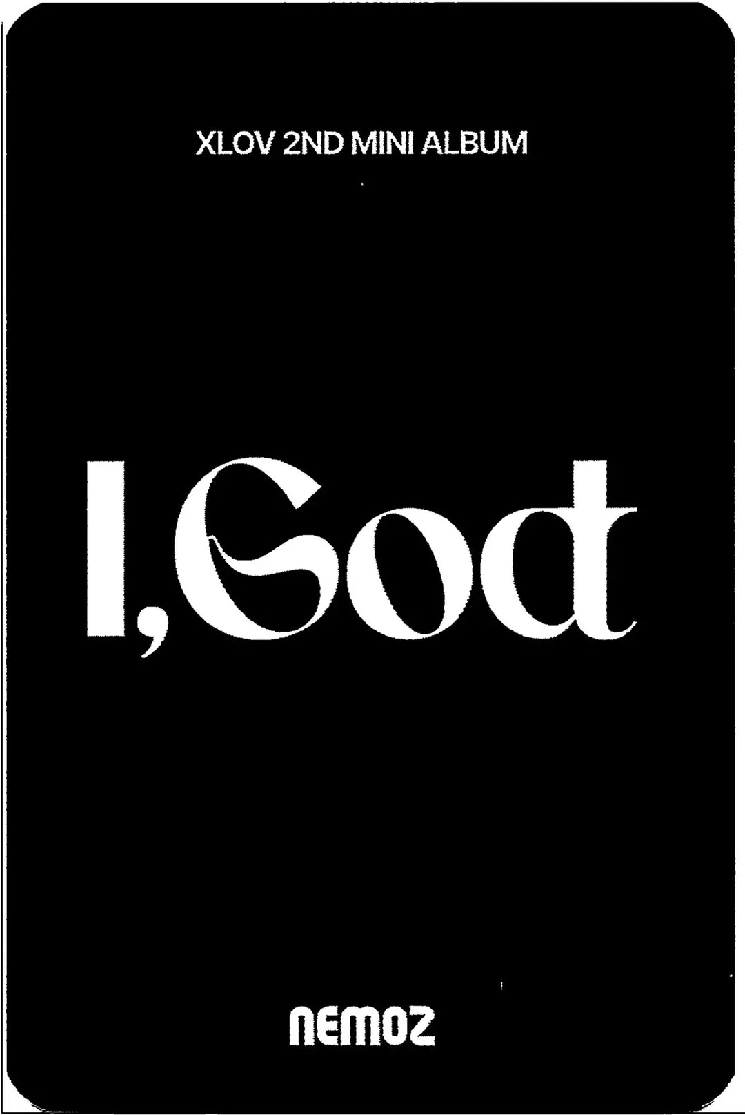 XLOV "I,God" - NEMOZ Lucky Draw Event Photocard R3 [26.08.18]