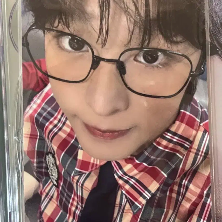 엔시티 위시 리쿠 팝팝 poppop 애플뮤직 미공포 포카 체크셔츠
