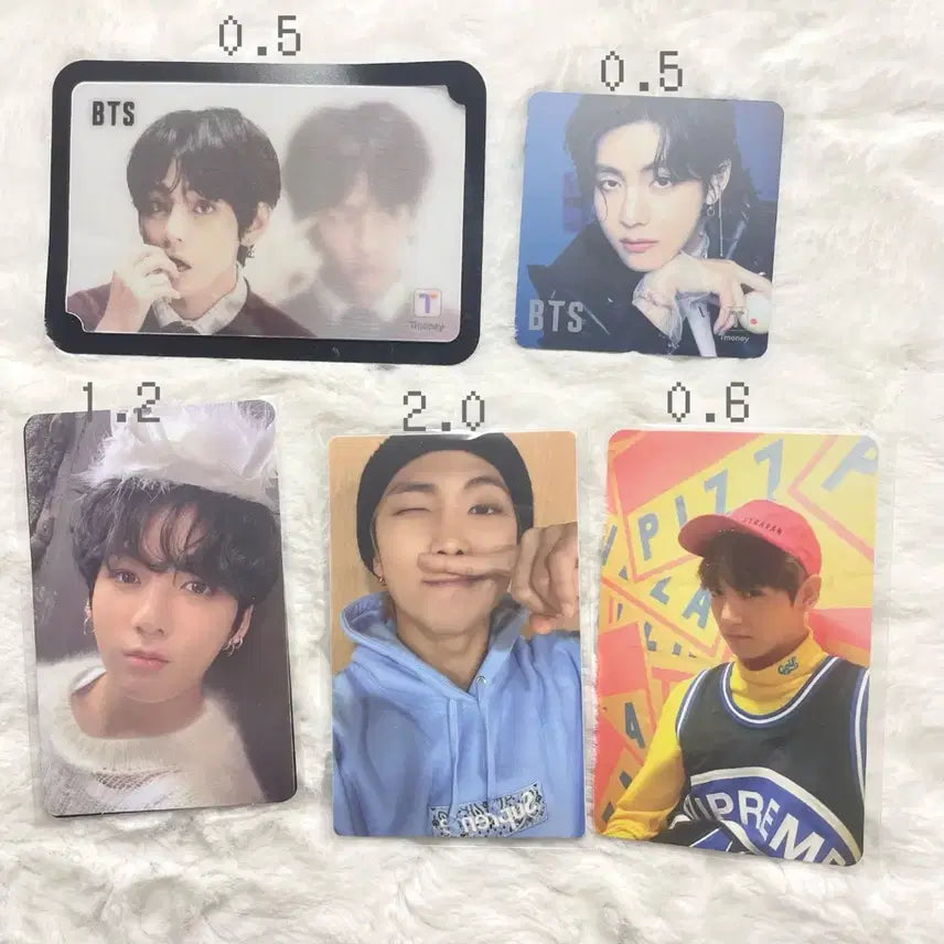 방탄소년단 정국 RM 남준 뷔 태형 포카, 티머니 교통카드 판매