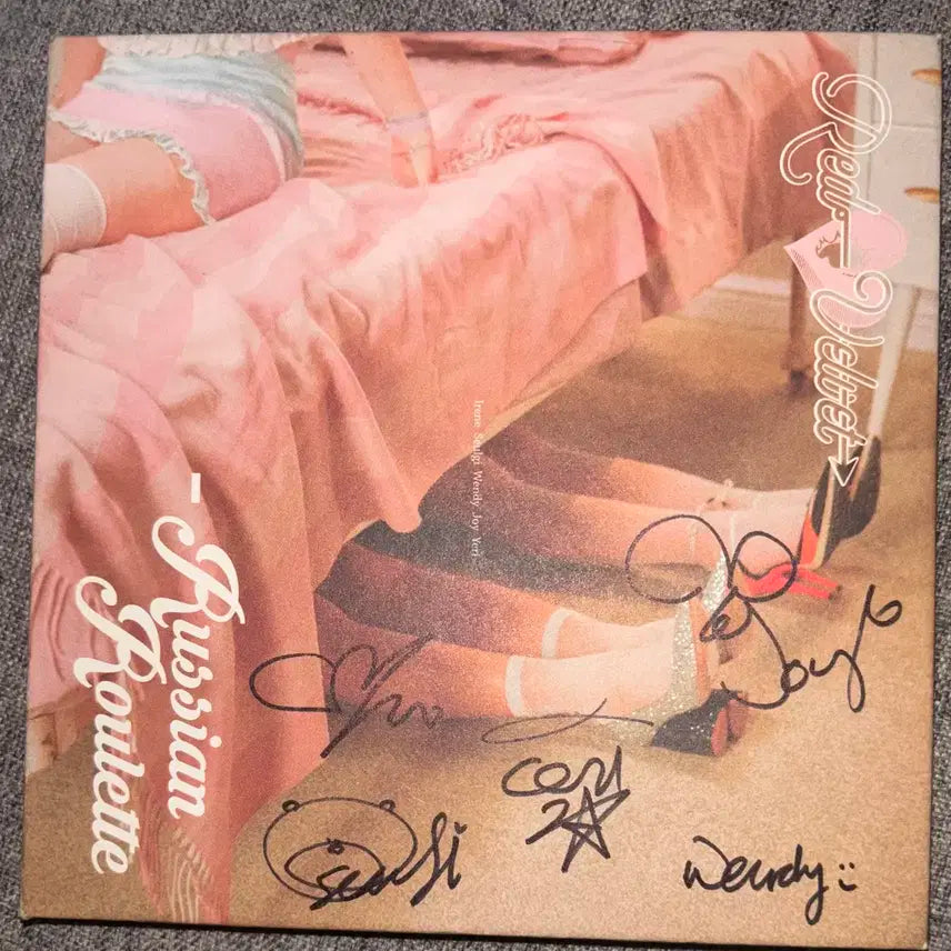 레드벨벳 러시안룰렛 친필 싸인 앨범 포카 X