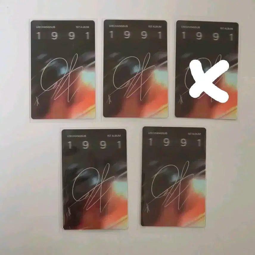 이창섭 앨범 포카 4종 일괄