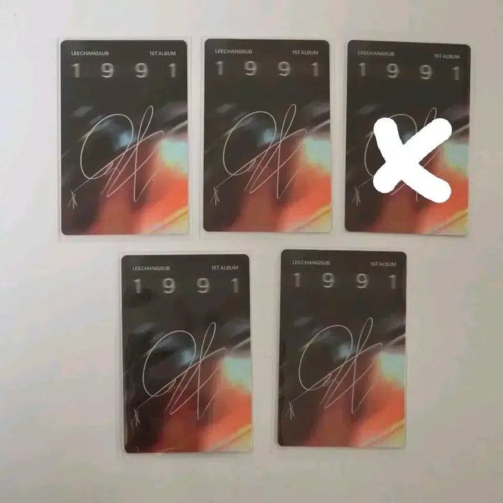 이창섭 앨범 포카 4종 일괄