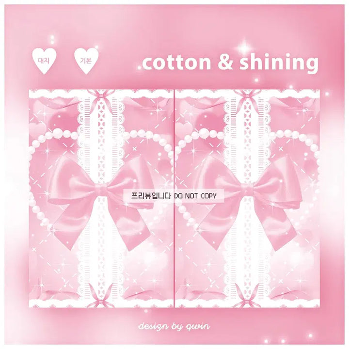 코튼레이스 바인더대지 핑크