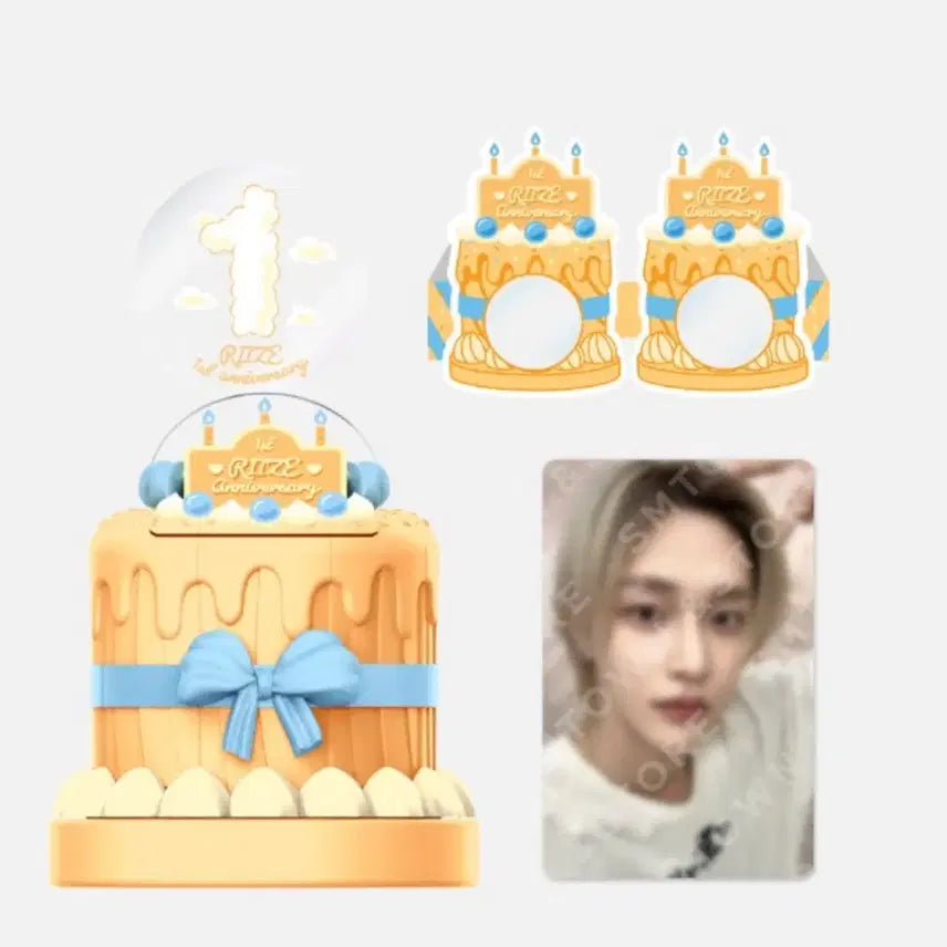 라이즈 데뷔 1주년 기념 케이크 원빈 포카