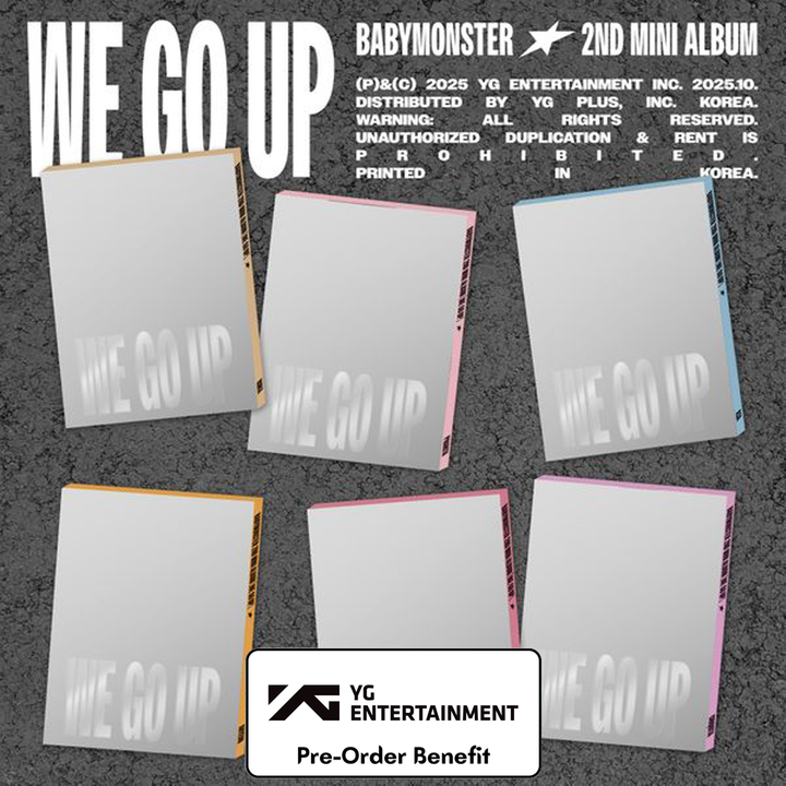 [Pre-Order] BABYMONSTER  -2nd MINI ALBUM [WE GO UP] +Pre-Order Benefit (PATTERN Ver. OPTION) (2)