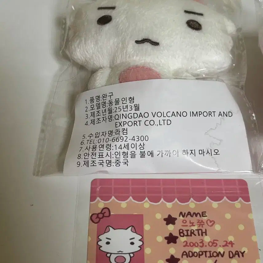 플레이브 인형 으노쮸