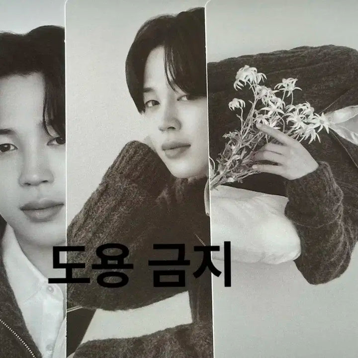 BTS 방탄 지민 jimin 모노크롬 미니포카 3장 MONOCHROME