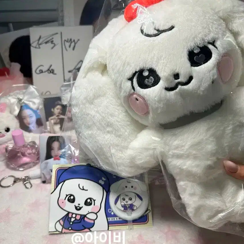 아이브 스쿨 팝업 30cm 체리 인형 + 포카