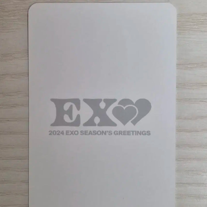 2024 엑소 시즌그리팅 백현 디오 유닛포카 포토카드 시그