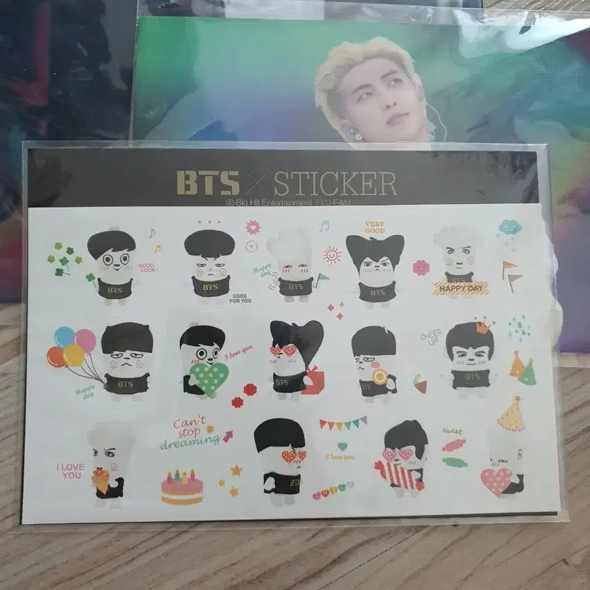 남준 인화사진과 소우주 엽서 스티커와 21시그 구성품