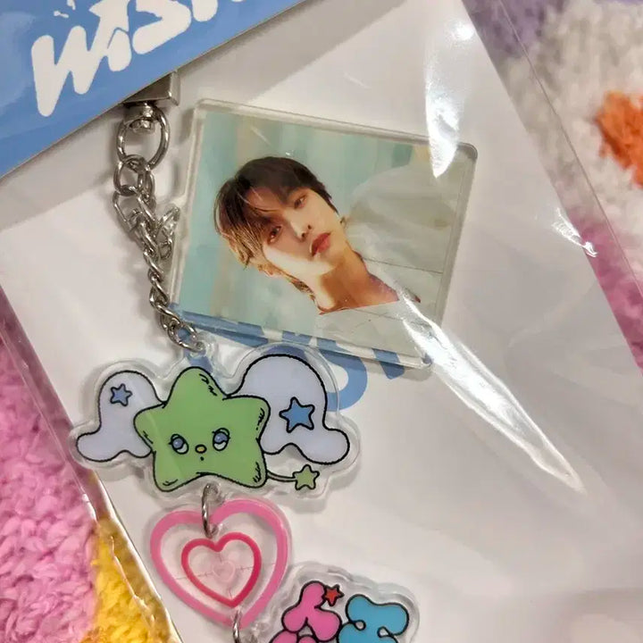 엔시티 위시 아크릴 포토 키링 리쿠 + 포카