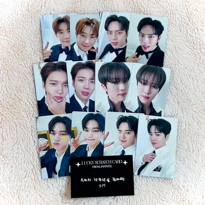 인피니트 15주년 리미티드 에디션 MD 포카 & 성규 스크래치 카드