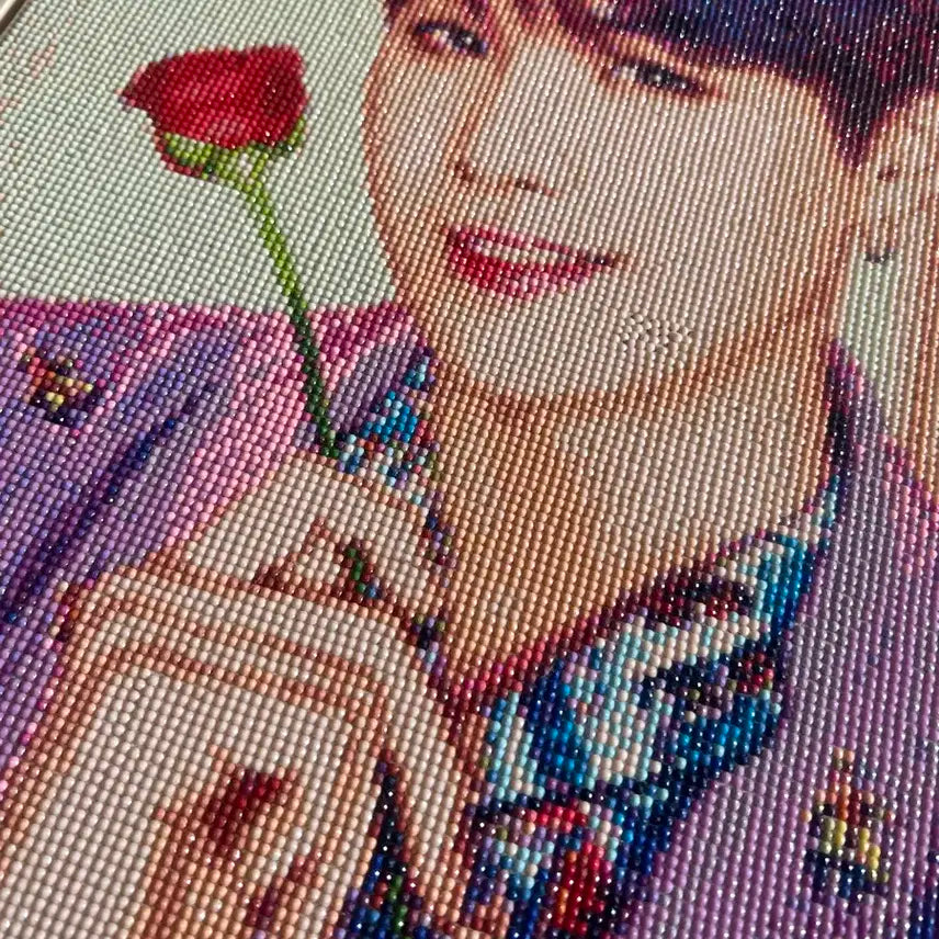 BTS 방탄 슈가+뷔 v 다이아몬드 페인팅 액자 일괄