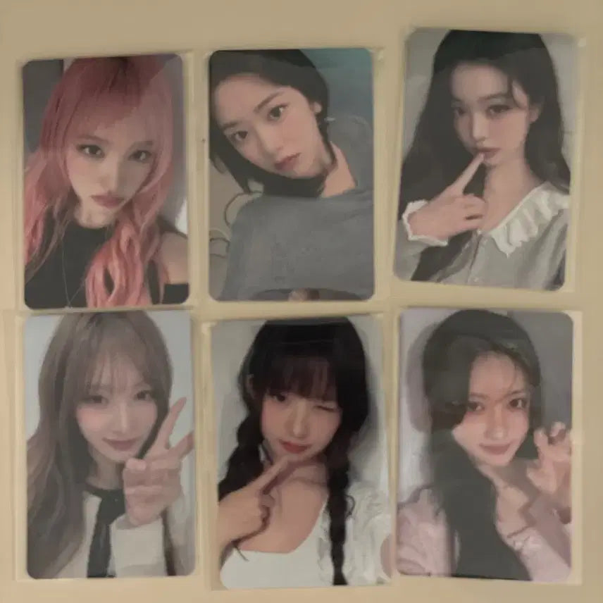 아이브 미니브 스쿨팝업 특전포카 세트로 판매합니다