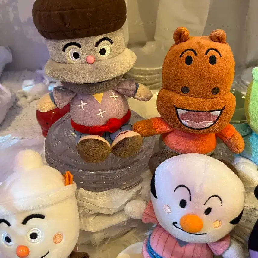 빈티지 호빵맨 봉제인형