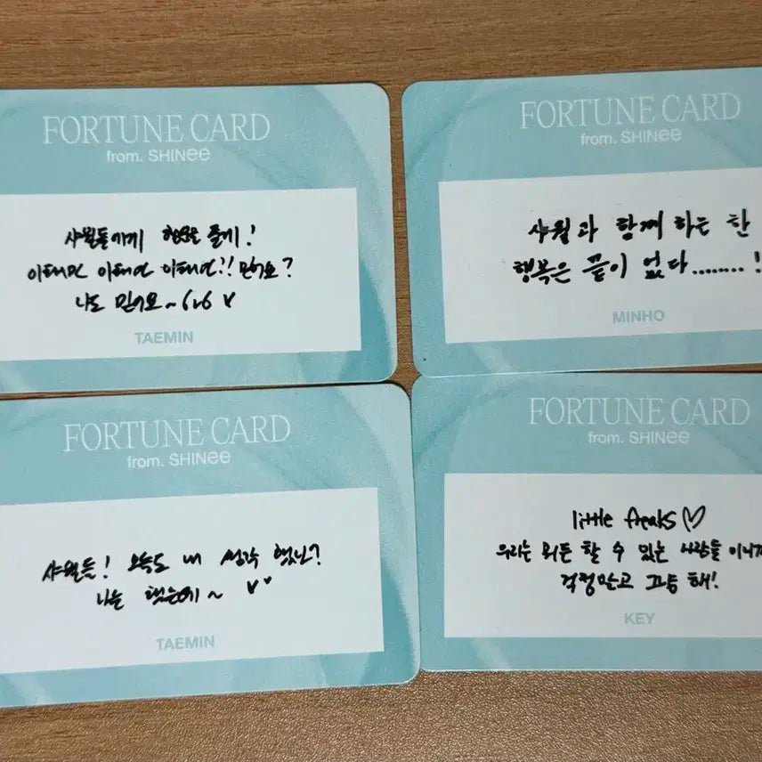 샤이니 포츈 스크래치 손글씨 포카 키 민호 태민 일괄 양도