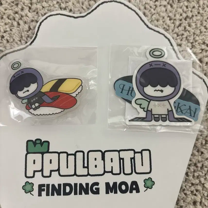 뿔바투 도쿄 콘서투 럭드 뱃지 + 스티커 세트 흠냐링