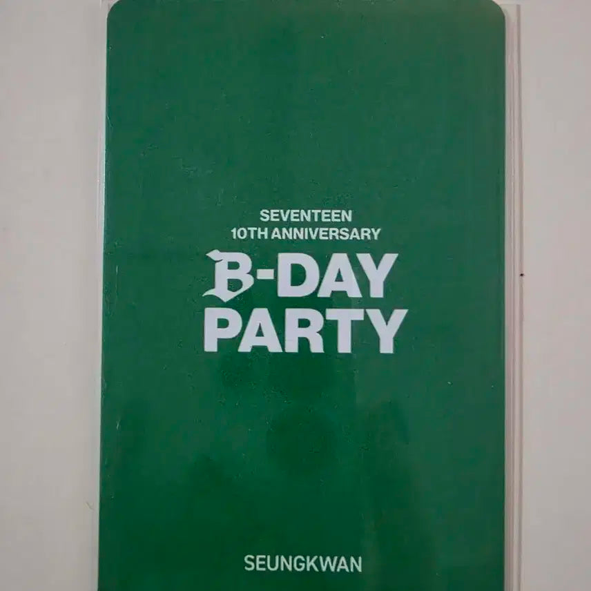 세븐틴 스탬프 투어 10주년 포토카드 승관 분철 판매