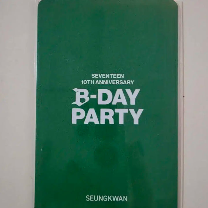 세븐틴 스탬프 투어 10주년 포토카드 승관 분철 판매