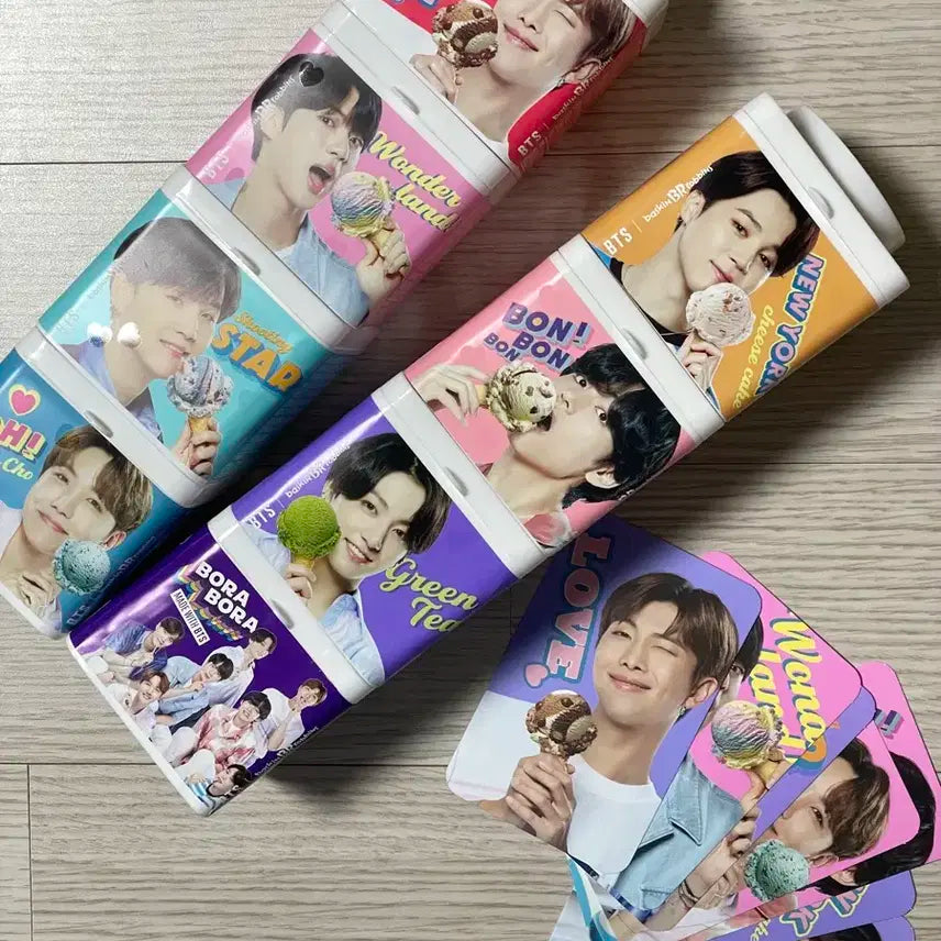 BTS 방탄소년단 배스킨라빈스 블록팩 + 포토카드