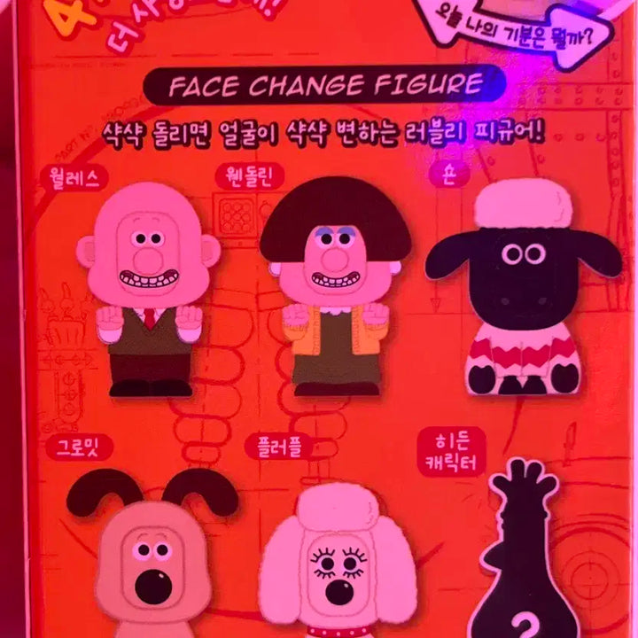 윌레스와 그로밋 페이스 체인지 랜덤 피규어 새제품