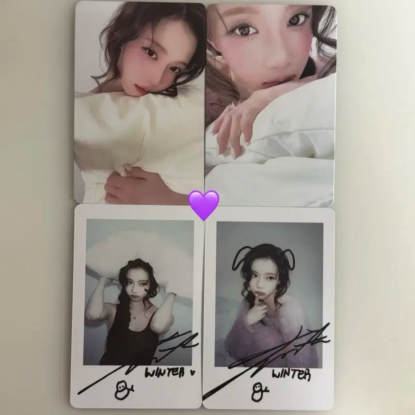 에스파 윈터 MOEVIR 중국 잡지 모이비어 포카 폴라 세트 일괄