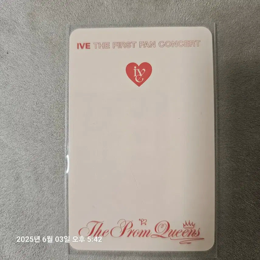 아이브 첫팬콘 가을 포카
