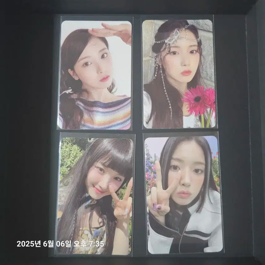엔믹스 지우 포카 4장 일괄