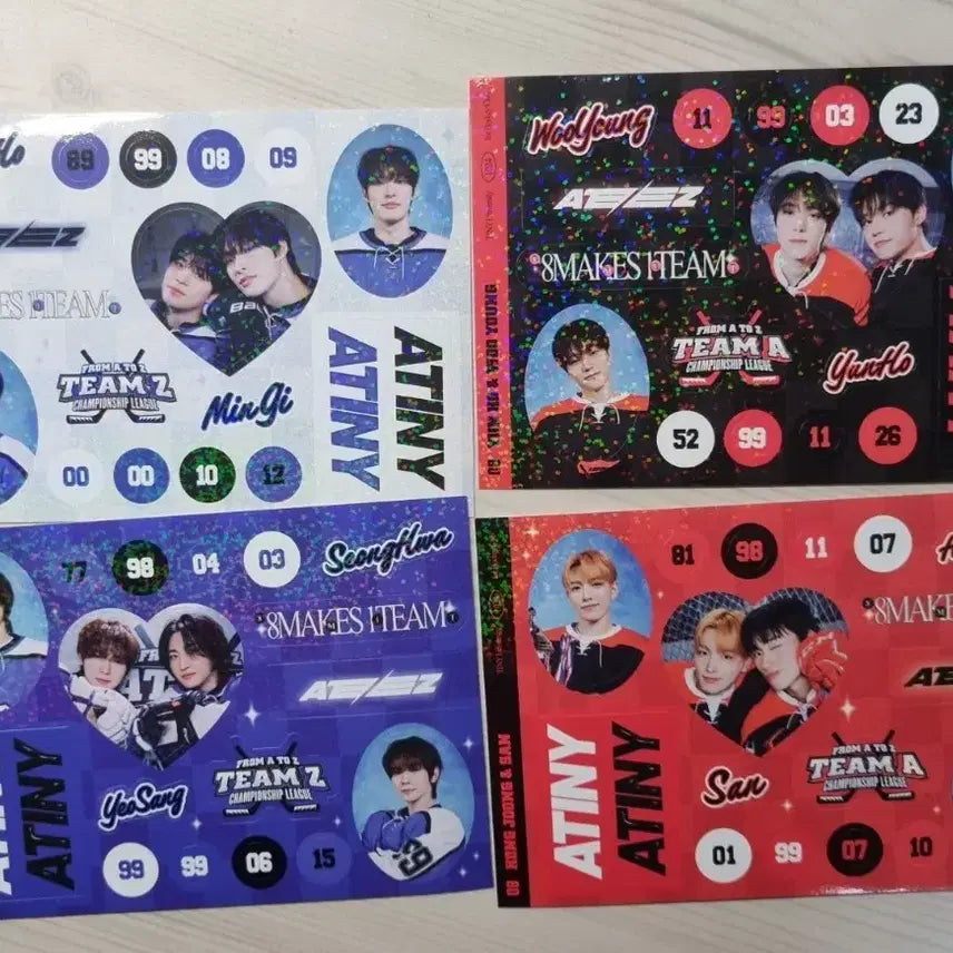 에이티즈 에이티니 5기 키트 스티커팩