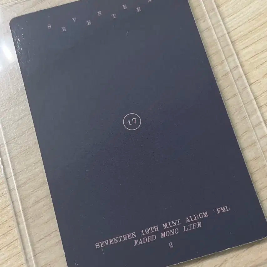 세븐틴 승관 포카