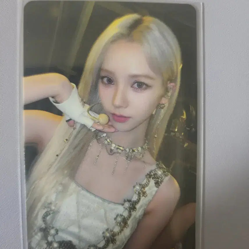 에스파 카리나 My World 위드뮤 특전 포카