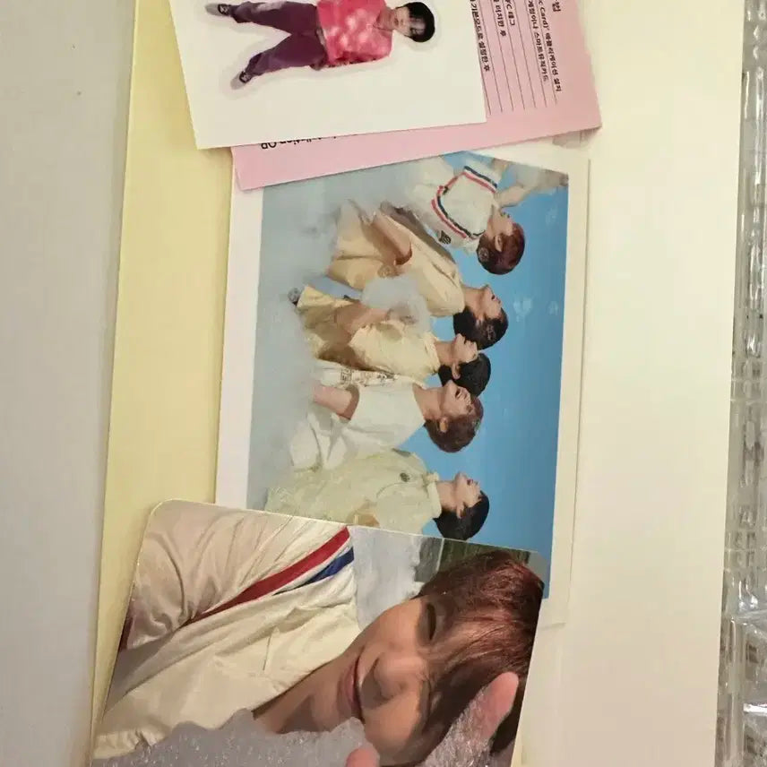 Nct 위시 팝츄 리쿠 띠부씰+료 포카