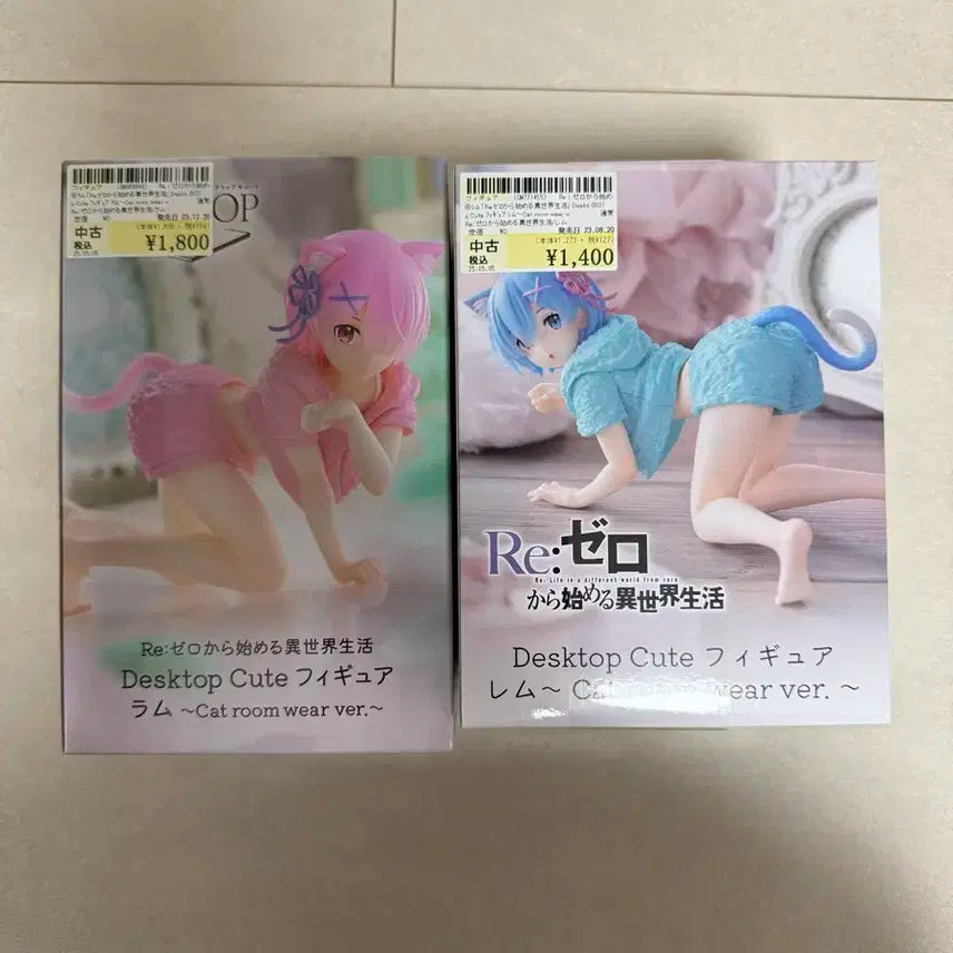 리제로 렘 람 데스크탑 피규어