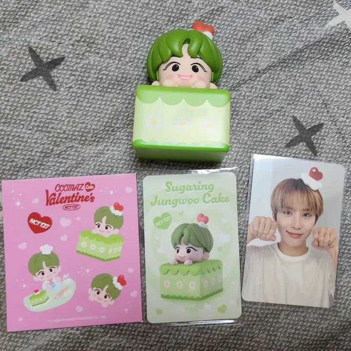 NCT127 엔시티 정우 Jungwoo 발렌타인 꼬마즈 케이크 피규어