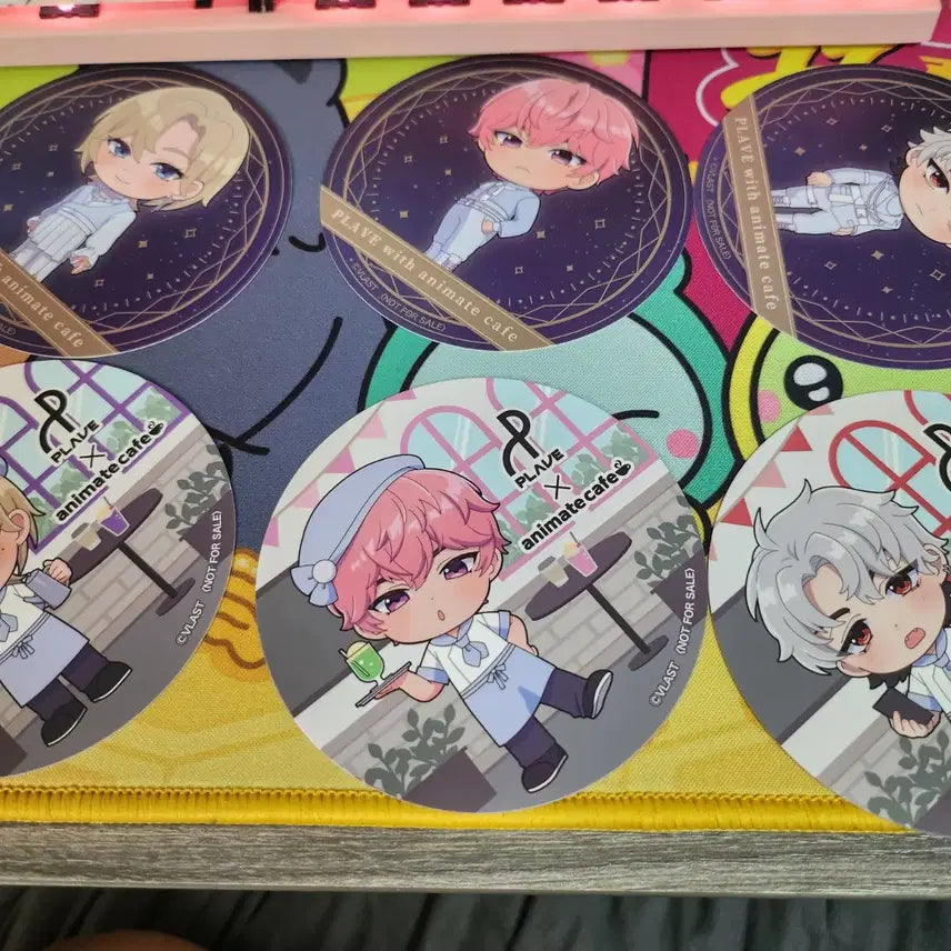 플레이브 애니메이트 종이 코스터 일괄 양도합니다
