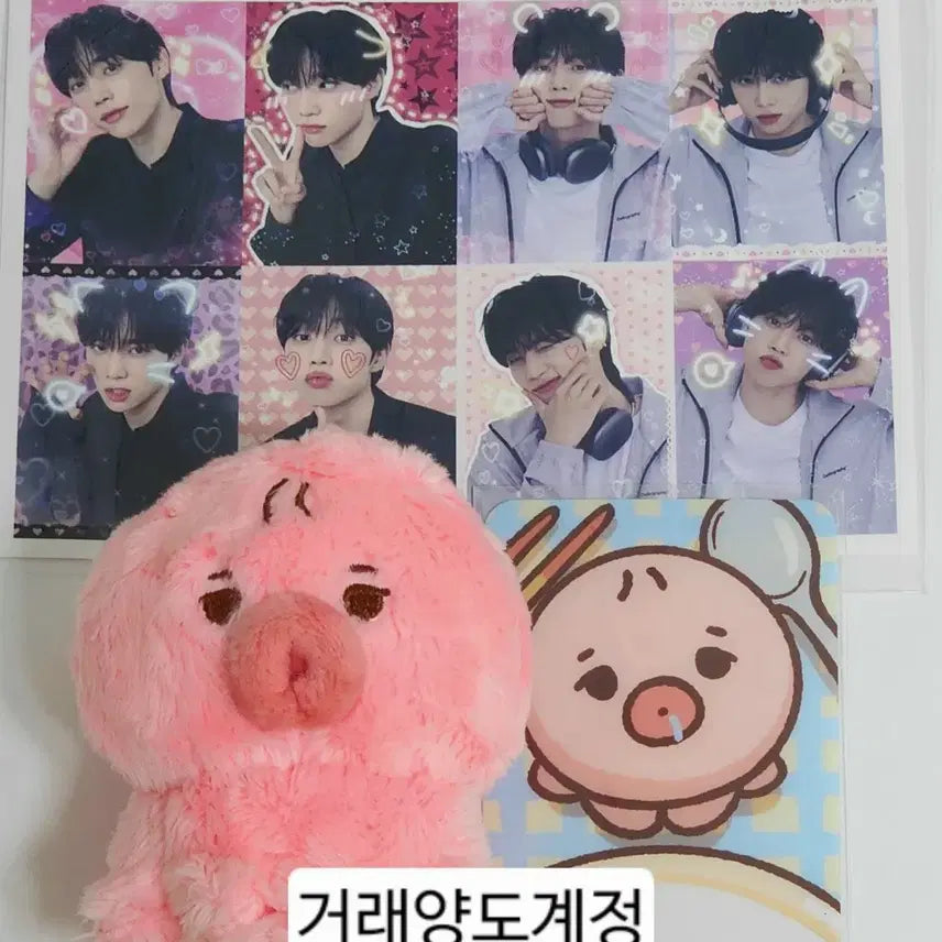 더보이즈 선우 8cm 인형 떤코 메디힐 프리쿠라 스티커사진  양도 판매
