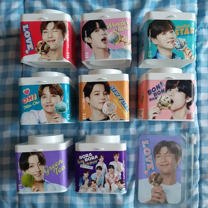 방탄소년단 BTS 베스킨라빈스 블록팩 포토카드 포함