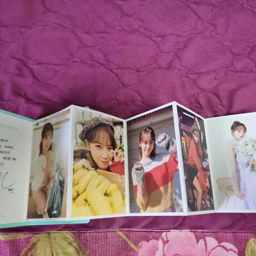 르세라핌 아이즈원 김채원 아코디언북 포스트카드