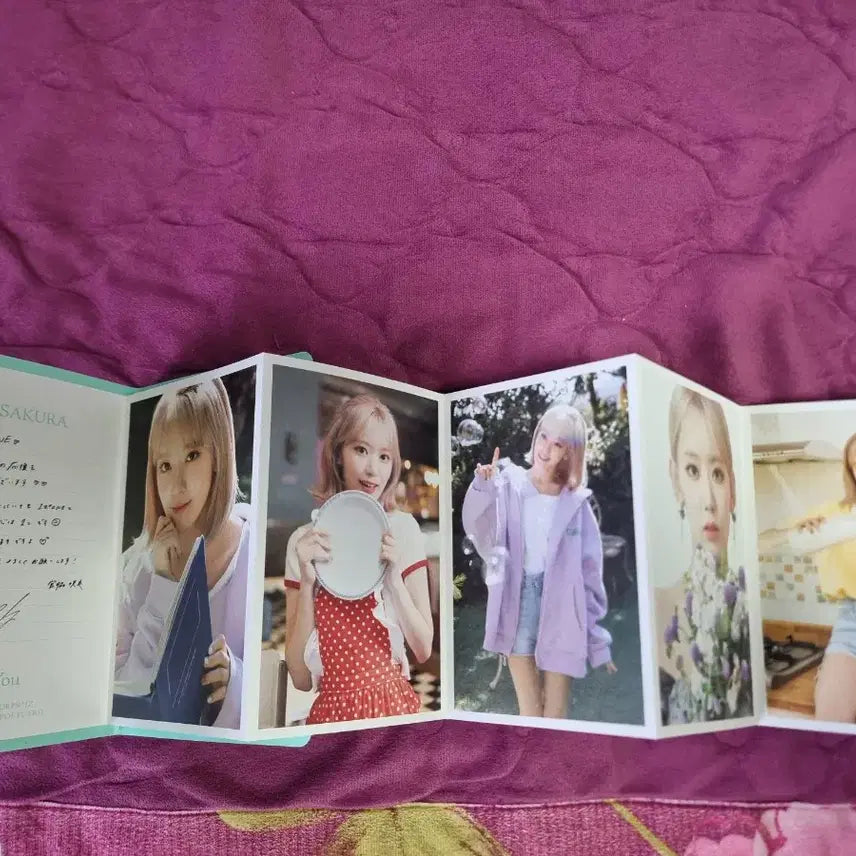 르세라핌 아이즈원 미야와키 사쿠라 아코디언북 포스트카드