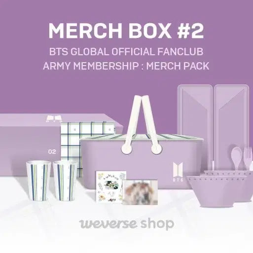 BTS 방탄 머치팩 머치박스 MERCH BOX #2 풀셋