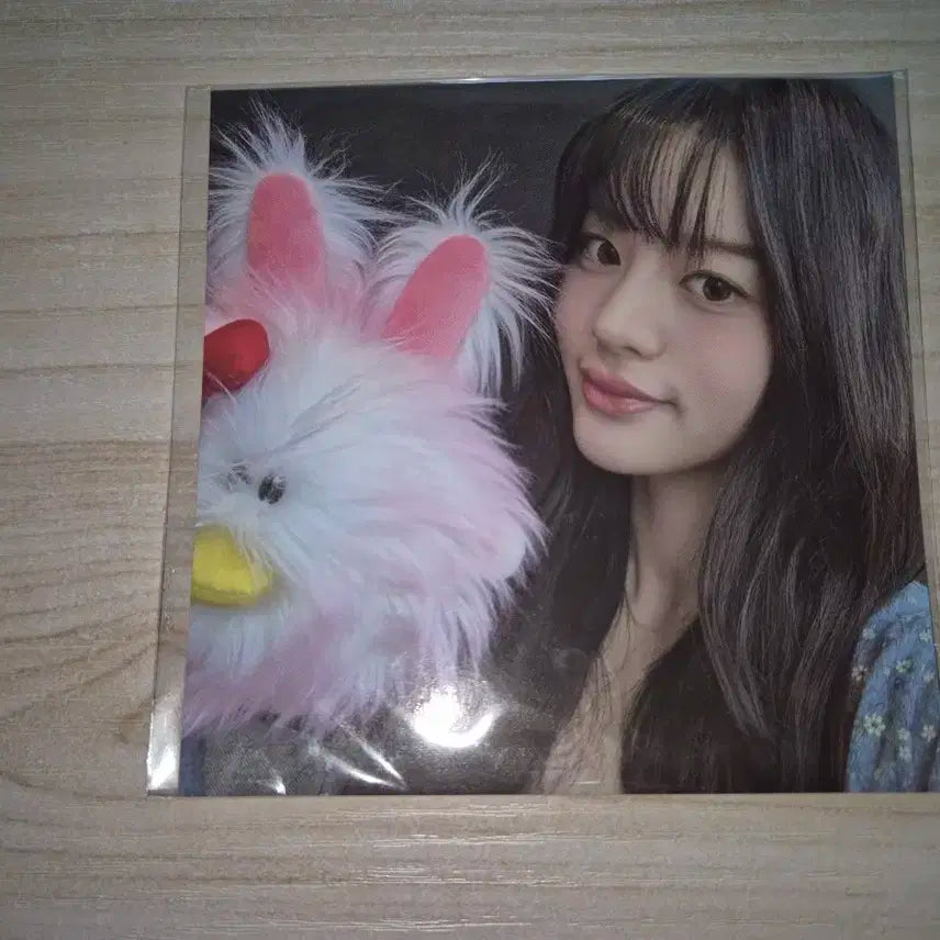 아일릿 1주년 플러시 키링 오끼 인형 민주 인화사진