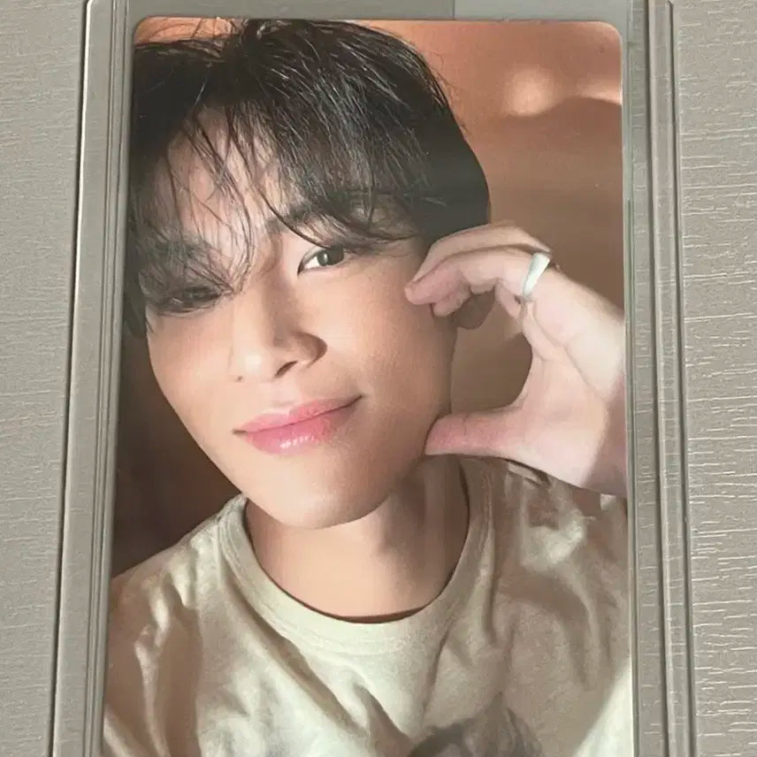 세븐틴 민규 페더썬 캐럿반 하트