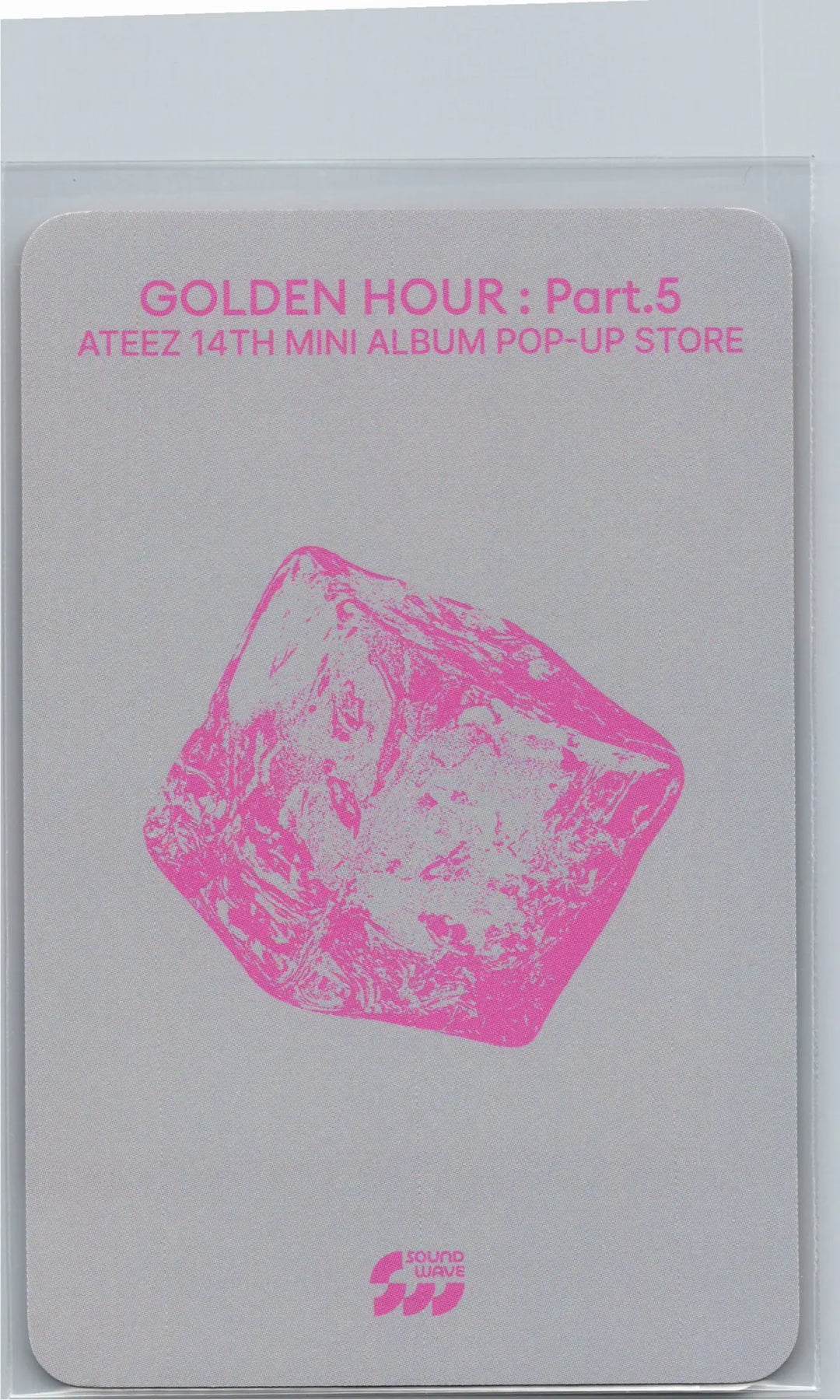 ATEEZ "GOLDEN HOUR : Part.5" - Soundwave POP-UP Lucky Draw Event Photocard, Card Sticker [26.06.26]