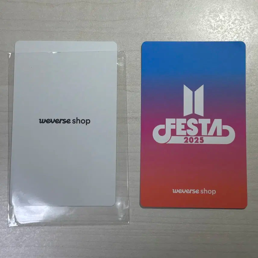 2025 방탄 페스타 윤기 포카 양도