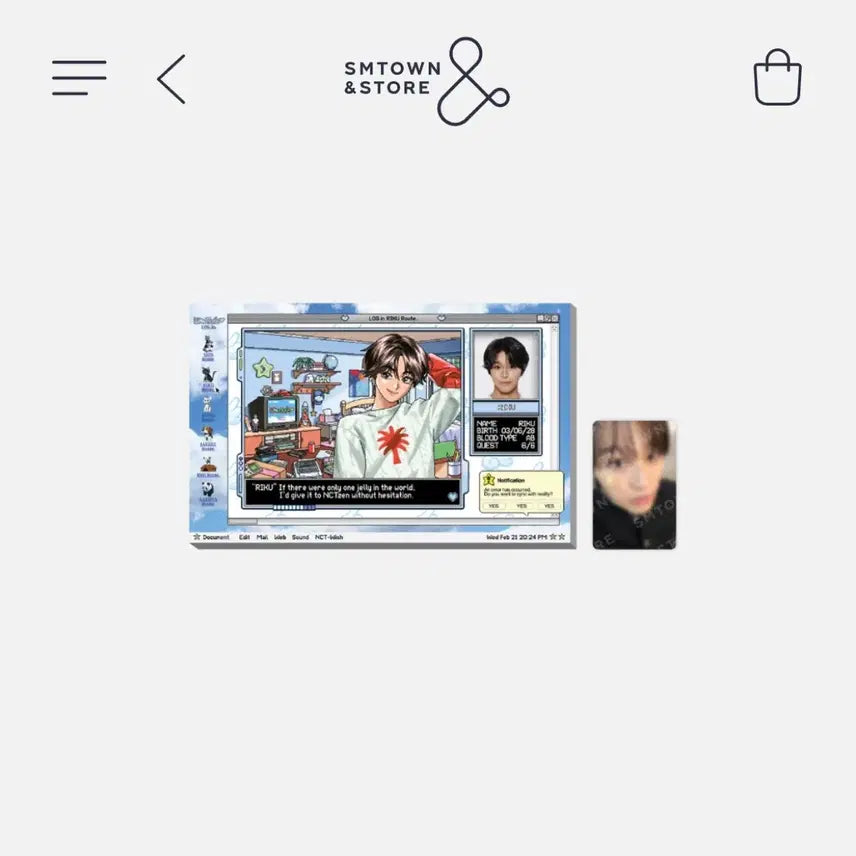 nct wish 엔시티 위시 리쿠 로그인 포토세트