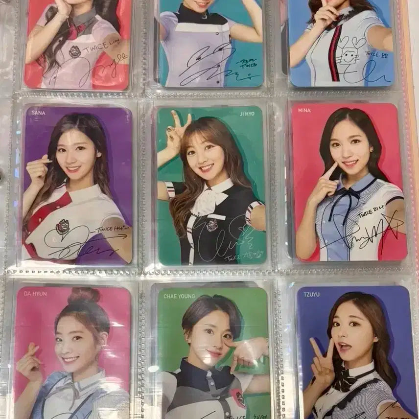 트와이스 스쿨룩스 포카 포토카드
