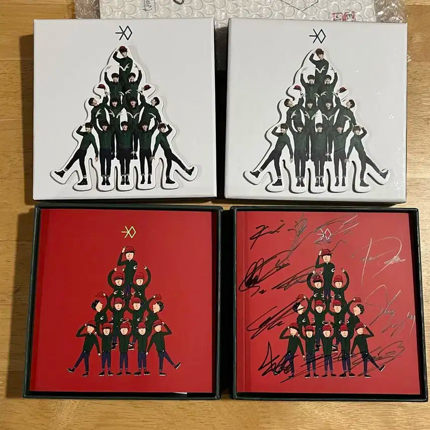 엑소 12월의기적 싸인앨범 + 스노우볼