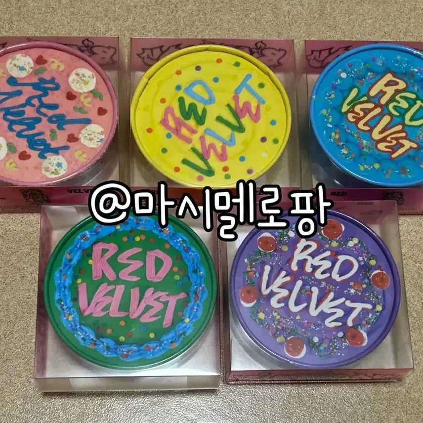 레드벨벳 birthday 한정반 케이크 버전 개봉 앨범 포카 포토카드