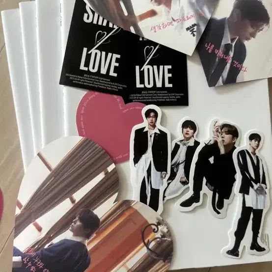 몬스타엑스 shape of love 개봉앨범 4권 구성품 일괄