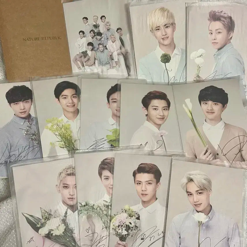 엑소 네이처리퍼블릭 엽서 12장 풀세트